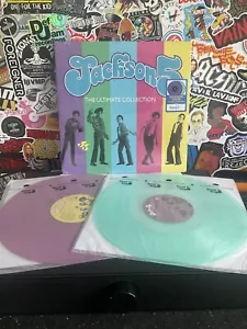 JACKSON 5 The Ultimate Collection 2LP VG++ LAVENDER/SEA GLASS VINYL W/HYPE - Picture 1 of 2
