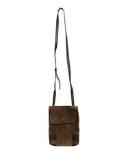 Loewe Anagram Brown Suede Flap Magnetic Button Closure Crossbody/Shoulder Bag