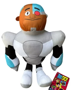 Juguete de peluche grande Cyborg 13 pulgadas Teen Titans Go personaje nuevo con etiquetas - Imagen 1 de 3