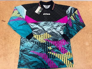 Vintage Diadora Football Soccer Light Your Fire Goalie Shirt SIZE XL NWT ITALY - Picture 1 of 11