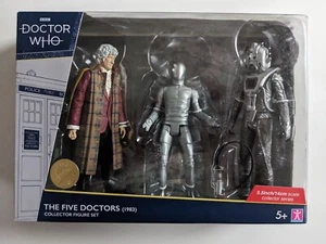 "Juego de figuras de 5"" Doctor Who The Five Doctors 3rd Raston Robot Cyberman Leader B&M" - Imagen 1 de 23