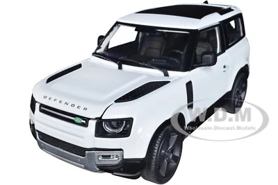 2020 LAND ROVER DEFENDER CREAM WHITE 1/26 DIECAST MODEL CAR BY WELLY 24110 - Image 1 of 4