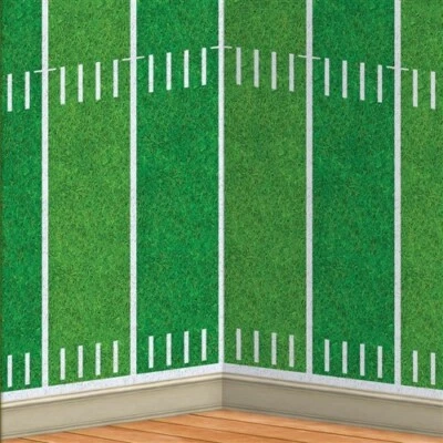 Football Field Backdrop 30 Foot Football Party Decorations - Image 1 of 2