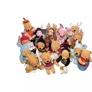 Winnie Puuh und Freunde X15 Figuren kleine Plüschtiere Vintage 2000er Neu - Bild 1 von 16