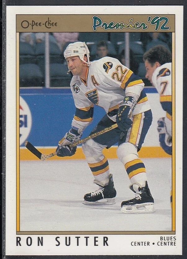 1991-92 Ron Sutter St. Louis Blues O-Pee-Chee Premier Hockey Card #95 - Image 1 of 2
