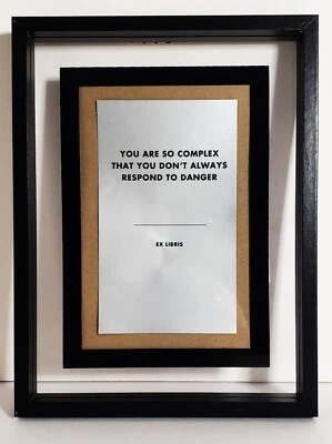 LITOGRAFÍA JENNY HOLZER TRUISM Original Edición Limitada Enmarcada ERES COMPLEJA Foto 1 de 2