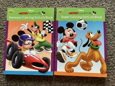 Disney Mickey & Friends Awesome and Super Coloring and Activity Books New. D - Image 1 of 2