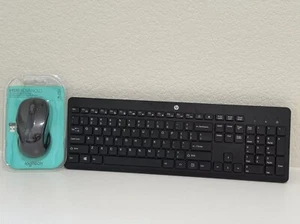 Mysz bezprzewodowa Logitech M510 + klawiatura bezprzewodowa HP HSA-A005K Combo - Zdjęcie 1 z 3