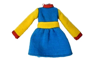 HASBRO  #4458 World of l o v e  Doll outfit LONG SLEEVE MULTI COLOR DRESS 1960'S - Picture 1 of 2