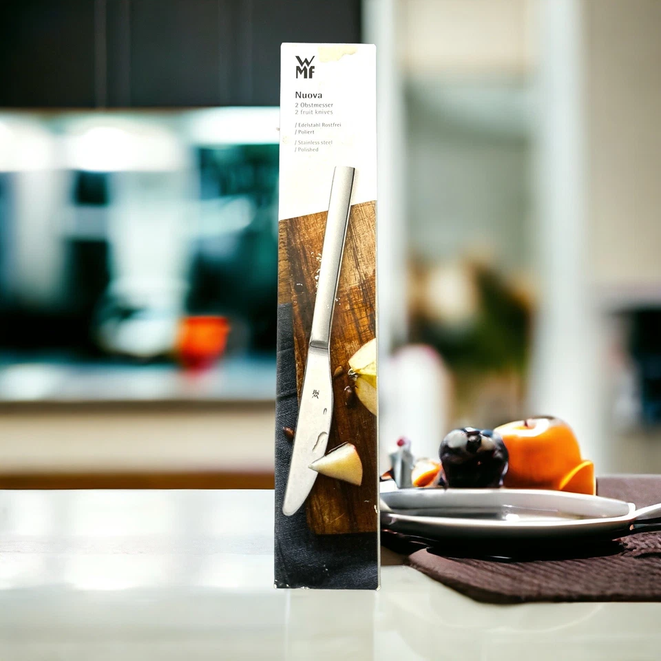 WMF Nuova Obstmesser  2 er Set Edelstahl Rostfrei/ Poliert (Karton  Beschädigt). - Bild 1 von 1
