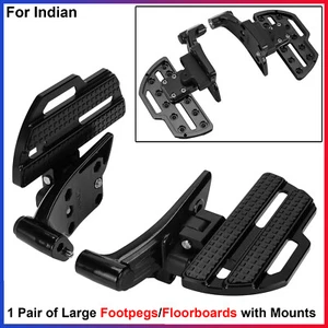 For Indian Roadmaster Foldable, Adjustable Passenger Floorboards Rear Footboards - Picture 1 of 24