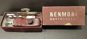 Vintage Kenmore Sewing Machine Buttonhole Attachments Set + Original Storage Box - Picture 1 of 7