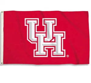 Houston Cougars 3' X 5' Flag Banner, Large College Flag - Picture 1 of 3