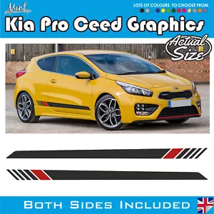 Kia Pro Ceed GT Pro-Ceed Seitenstreifen Aufkleber Aufkleber Grafik KOSTENLOSER P&P 003 - Bild 1 von 4