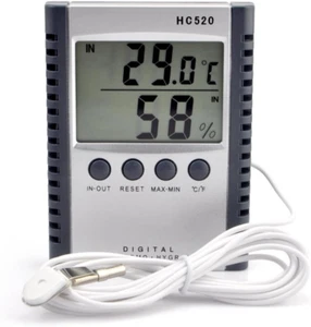 Sensor digital de temperatura LCD de montaje en pared de entrada/salida para interiores y exteriores Ikkegol - Imagen 1 de 12