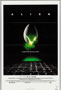 ALIEN original 1979 27x41 one sheet movie poster HARRY DEAN STANTON/RIDLEY SCOTT - Picture 1 of 1