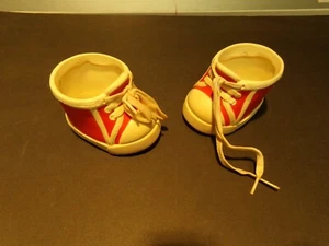 FITS CABBAGE PATCH KIDS DOLL SHOES RED/WHITE used 0 - Imagen 1 de 2
