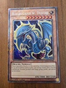 Yu-Gi-Oh! RA04-DE108 Occhi azzurri con drago Plat SecR quasi nuovo 1 pz - Foto 1 di 1