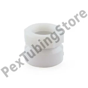 1-1/2" x 1-1/4" PVC DWV Female Trap Adapter w/ Nut (Socket x Tubular Slip) - Picture 1 of 1
