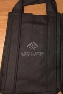 Lodi, CA Michael David Winery Borsa Portabottiglie Vino 4 Bottiglie Nera - Foto 1 di 2