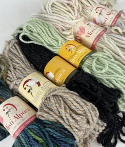 6 Misti Alpaca SOFT Baby Alpaca CHUNKY Yarn 100g ea Hand Paint Various Colors - Picture 1 of 11