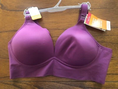 Nuevo sujetador Warner's Maroon Flex Revolution RM3741A sin cables 38B precio de venta sugerido por el fabricante $40 Foto 1 de 4