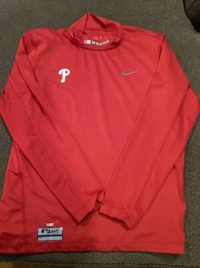 Philadelphia Phillies World Series '08 Nike Mock Workout Shirt Herren L TOP - Bild 1 von 4