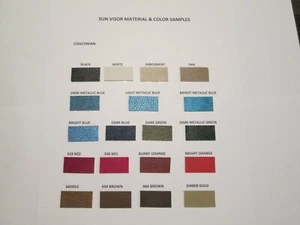 Sunvisors 1969-1970 Chrysler 300 & Newport 2 dr. hardtop models Coachman pattern - Picture 1 of 2