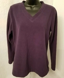 SJB Active Womens Shirt Top Blouse Size S Small Purple Fleece - Picture 1 of 5