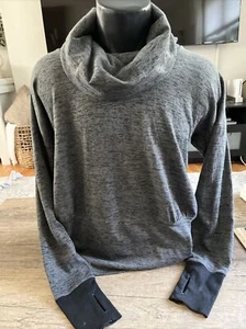 ATHLETA Women's Batwing & Robin Cowl Neck Sweatshirt Kangaroo Pocket Sz Small - Picture 1 of 7