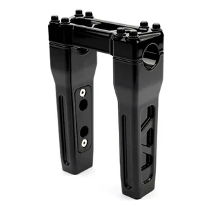 1" Clamp 6" Rise Handlebar Riser for Touring Softail Sportster Dyna Black - Foto 1 di 13