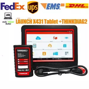 Thinkdiag 2 LAUNCH X431 Tablet Bluetooth Connerctor OBD2 Scanner Supports CAN FD - Foto 1 di 7