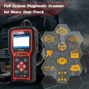 HEAVY DUTY DIESEL TRUCK DIAGNOSTIC SCANNER TOOL CODE READER PETERBILT KENWORTH - Picture 1 of 11