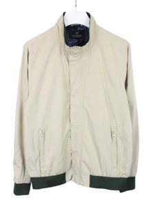 Scotch & Soda Jacket Men XL Harrington Light High Collar Ribbed Edges - Picture 1 of 16