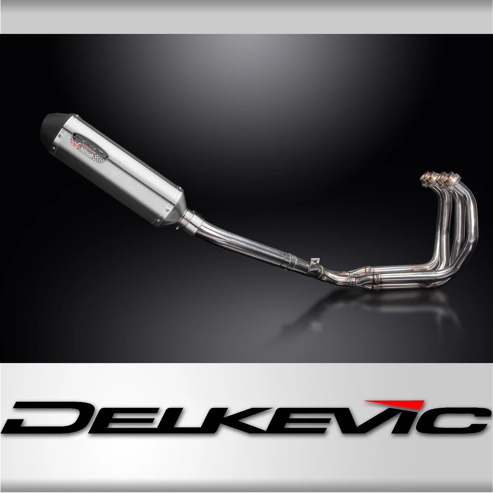 Silenciador de escape completo Yamaha YZF600R Foxeye 1995-1996 4-1 13,5" X-Oval inoxidable Foto 1 de 4