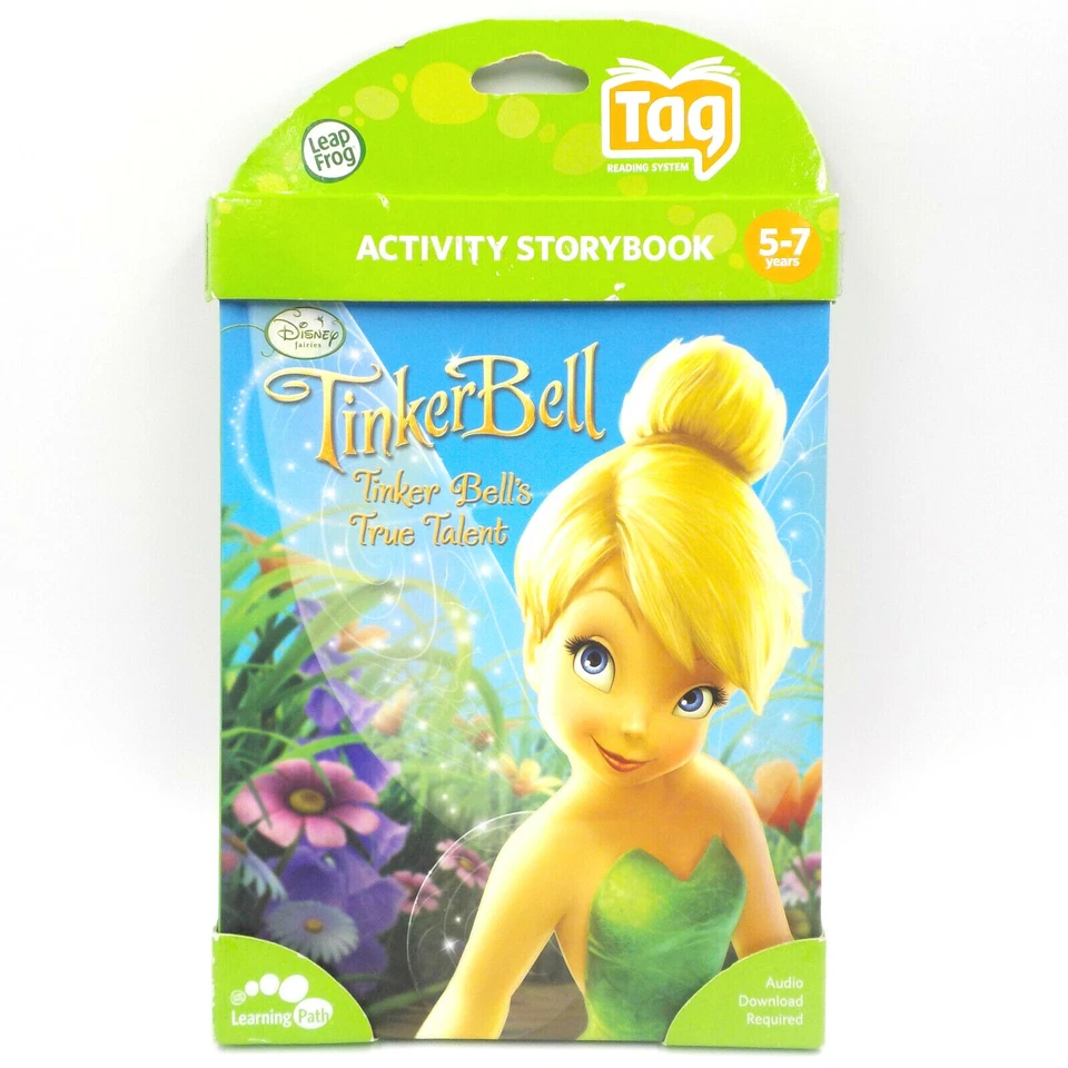 Leap Frog Tag Reader Story Book Disney Fairies Tinker Bell True Talent, New - Image 1 of 4