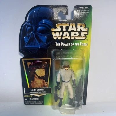 Figura de acción Star Wars Power of the Force AT-ST Driver 3,75" 1996 Hasbro nueva Foto 1 de 2