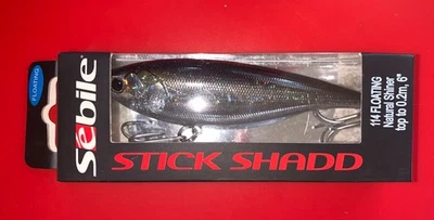 Señuelo SEBILE STICK SHADD SS 114 flotante 4 1/2” largo 1 oz en brillo natural Foto 1 de 3