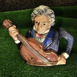 Tetera musical Fitz and Floyd 1994 maestro Ludwig von Beethoven #707/2500 - Imagen 1 de 11