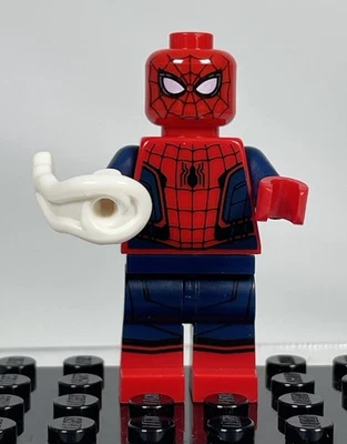LEGO Minifigure Spider-Man sh0420 Black Web Pattern Red Torso Small Vest - Image 1 of 4