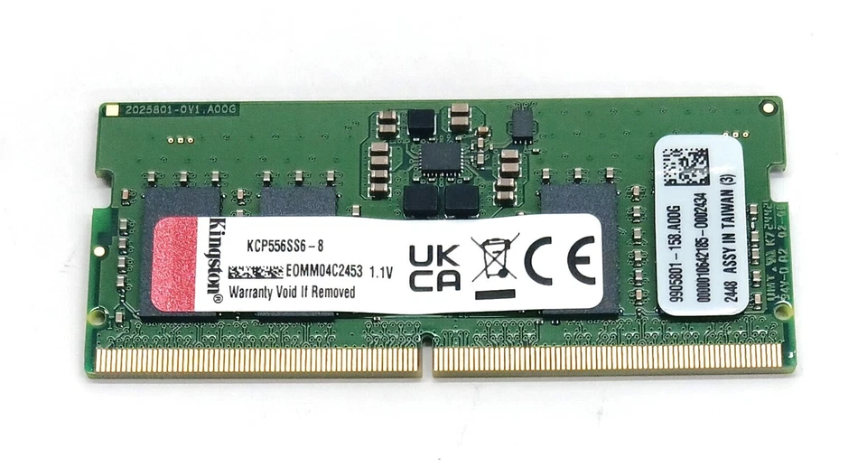 Memory Module Kingston KCP556SS6-8 Memory Module - 8GB - DDR5 - 5600 MT/s - - Image 1 of 1