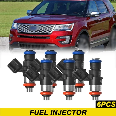 6x Inyector de combustible para Ford Explorer F150 Taurus Flex 2011-2017 3,5 L V6 0280158191 Foto 1 de 4