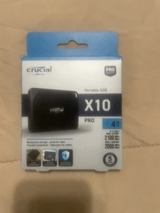 Crucial X10 Pro 4TB Portable SSD SEALED!!! BRAND NEW!!! - Picture 1 of 2