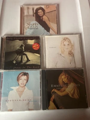 90's Female Country Artists 5 CD Lot! Shania, Martina,Trisha, EmmyLou +1 Foto 1 de 4