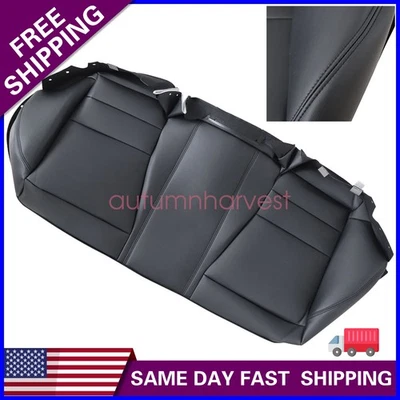 Fits 2008-2012 Honda Accord EX-L Rear Bench Side Bottom Leather Seat Cover Blk - Image 1 of 4