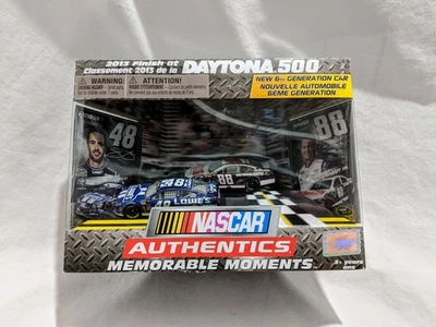 2013 Daytona 500 NASCAR Authentics Memorable Moments Earnhardt Jr Jimmie Johnson - Image 1 of 4