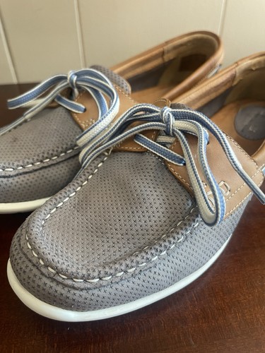 Mocassini da barca a vela Clarks Artisan da donna taglia 7 5 Cliffrose blu marrone