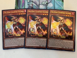 Yugioh 3x Re del Fuoco Cortiere Ulcanix Ultra Rara MP25-EN262 2025 Mega-Pack 1° Ed - Foto 1 di 1