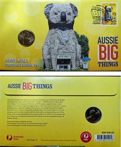 2023 Giant Koala Dadswell Bridge VIC $1 Coin PNC/FDC $1.10 stamp Ltd to 6500 - Picture 1 of 2