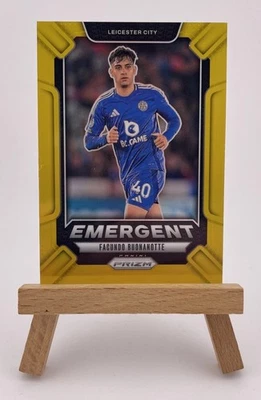 24-25 Prizm Premier League - Facundo Buonanotte #3 Emergent Gold /10 - Leicester - Image 1 of 4